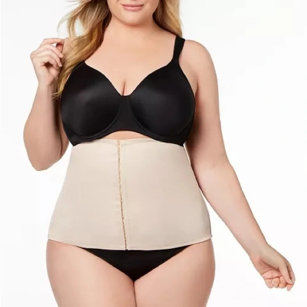 MIRACLESUIT Inches Off Waist Cincher Medium Beige/Nude Shapewear, Size XL